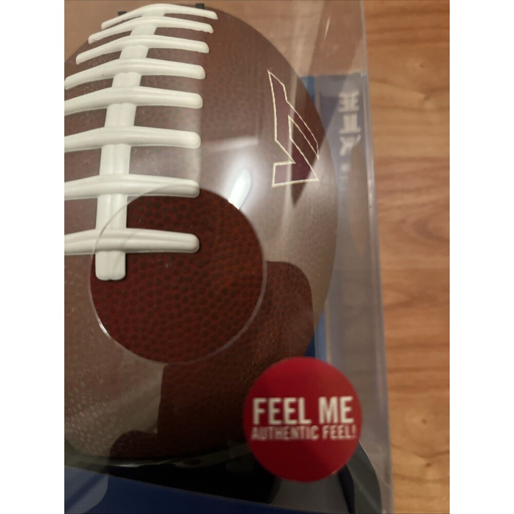 Football Coin Piggy Bank Authentic Feel "Touchdown Sound" Virginia Tech Hokies - Picture 4 of 16